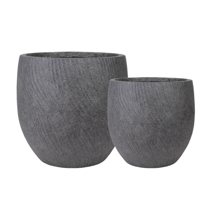 Fiberkrukke grå 2-pk.